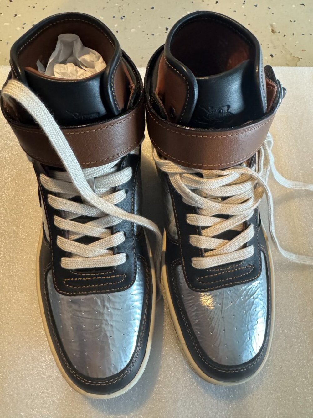 COACH NASA Space C210 Leather High-Top Sneakers – Men’s US 7 – New in Box